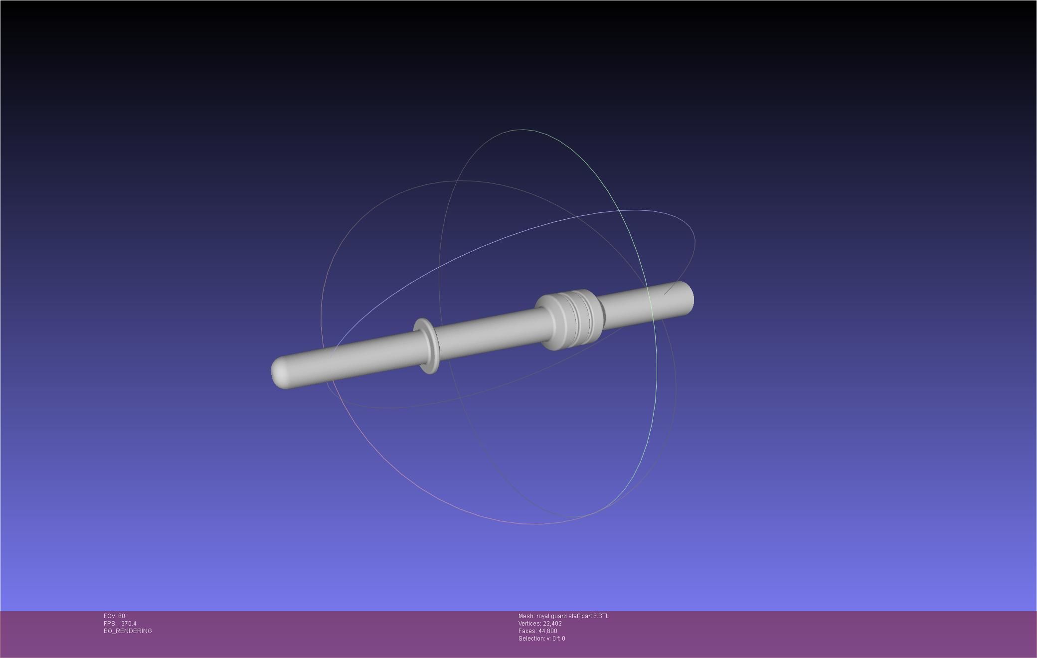 Star Wars Imperial Royal Guards Staff Prinable Assembly 3D print model_130