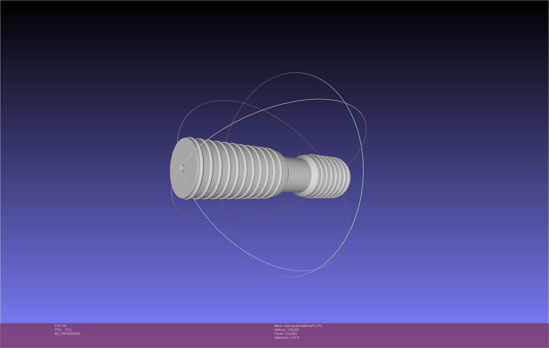 Star Wars Imperial Royal Guards Staff Prinable Assembly 3D print model_94