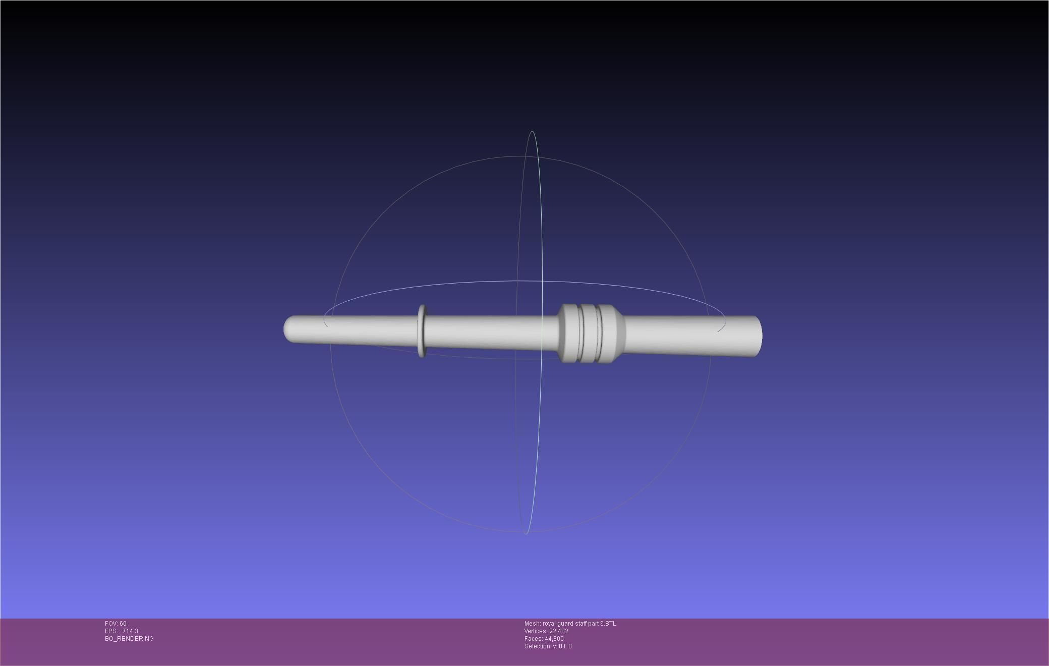 Star Wars Imperial Royal Guards Staff Prinable Assembly 3D print model_127