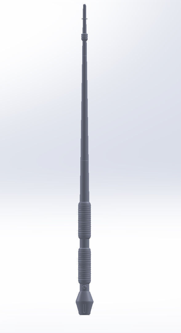 Star Wars Imperial Royal Guards Staff Prinable Assembly 3D print model_5