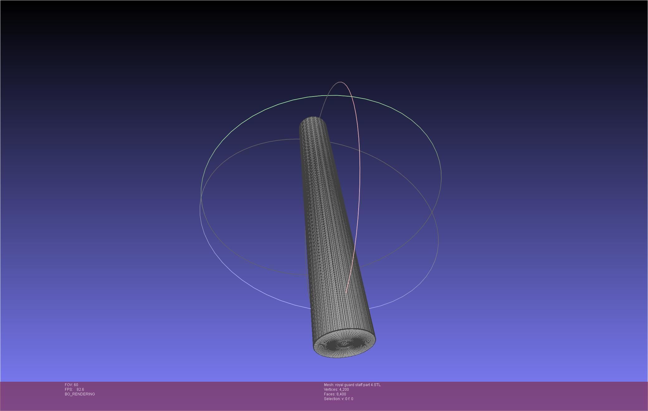 Star Wars Imperial Royal Guards Staff Prinable Assembly 3D print model_93