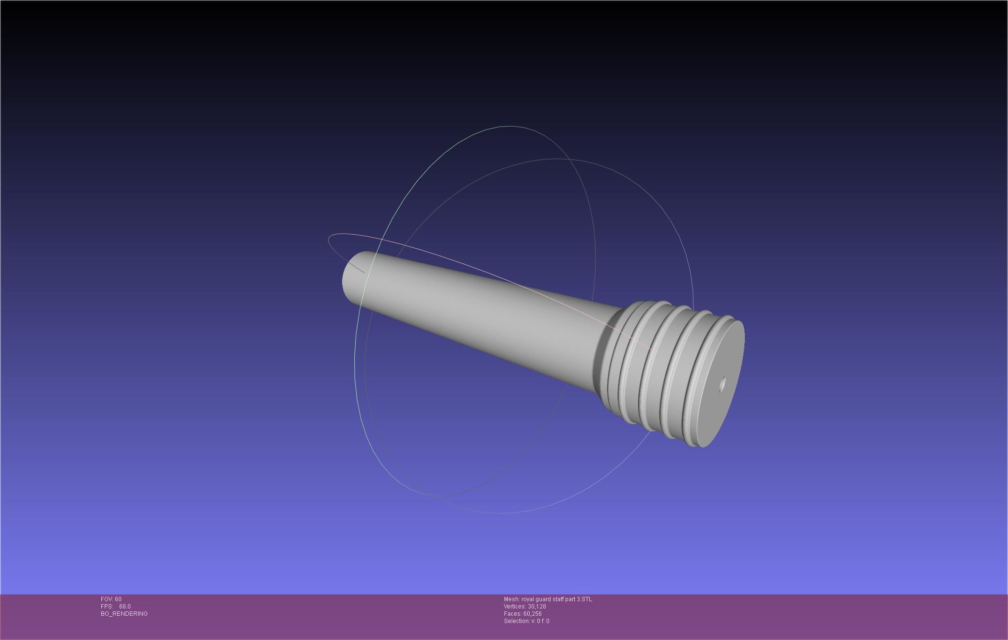 Star Wars Imperial Royal Guards Staff Prinable Assembly 3D print model_95