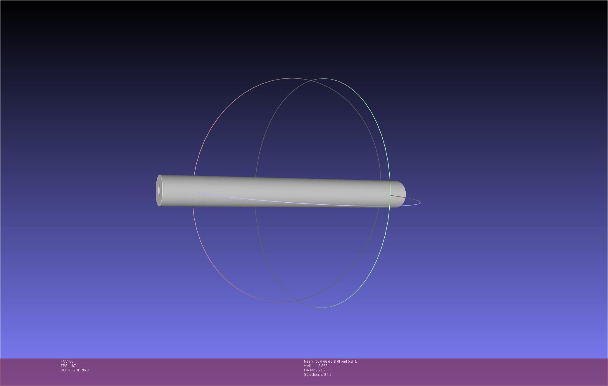 Star Wars Imperial Royal Guards Staff Prinable Assembly 3D print model_111