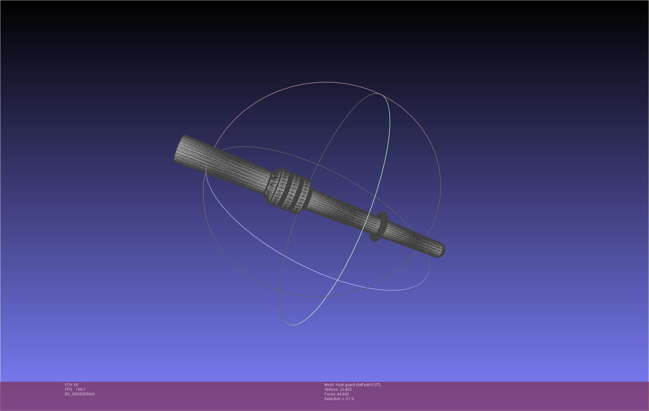 Star Wars Imperial Royal Guards Staff Prinable Assembly 3D print model_115