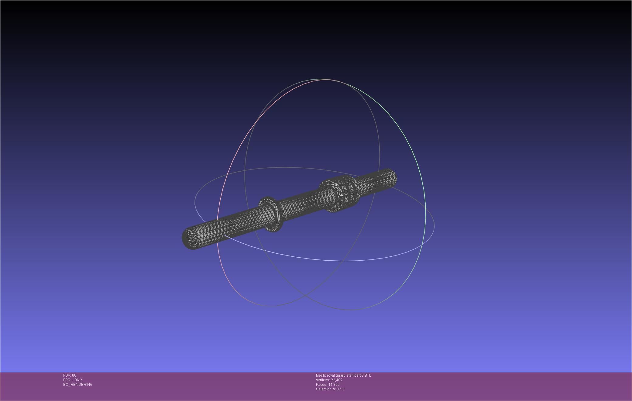 Star Wars Imperial Royal Guards Staff Prinable Assembly 3D print model_105