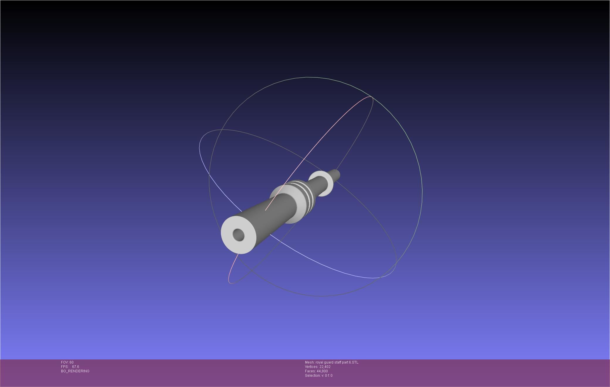 Star Wars Imperial Royal Guards Staff Prinable Assembly 3D print model_118