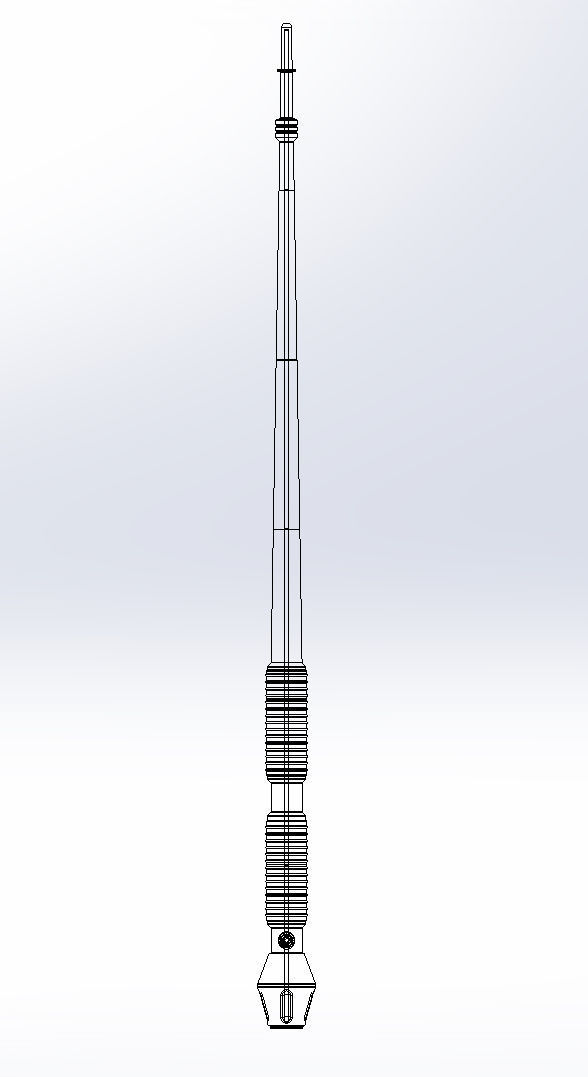 Star Wars Imperial Royal Guards Staff Prinable Assembly 3D print model_1