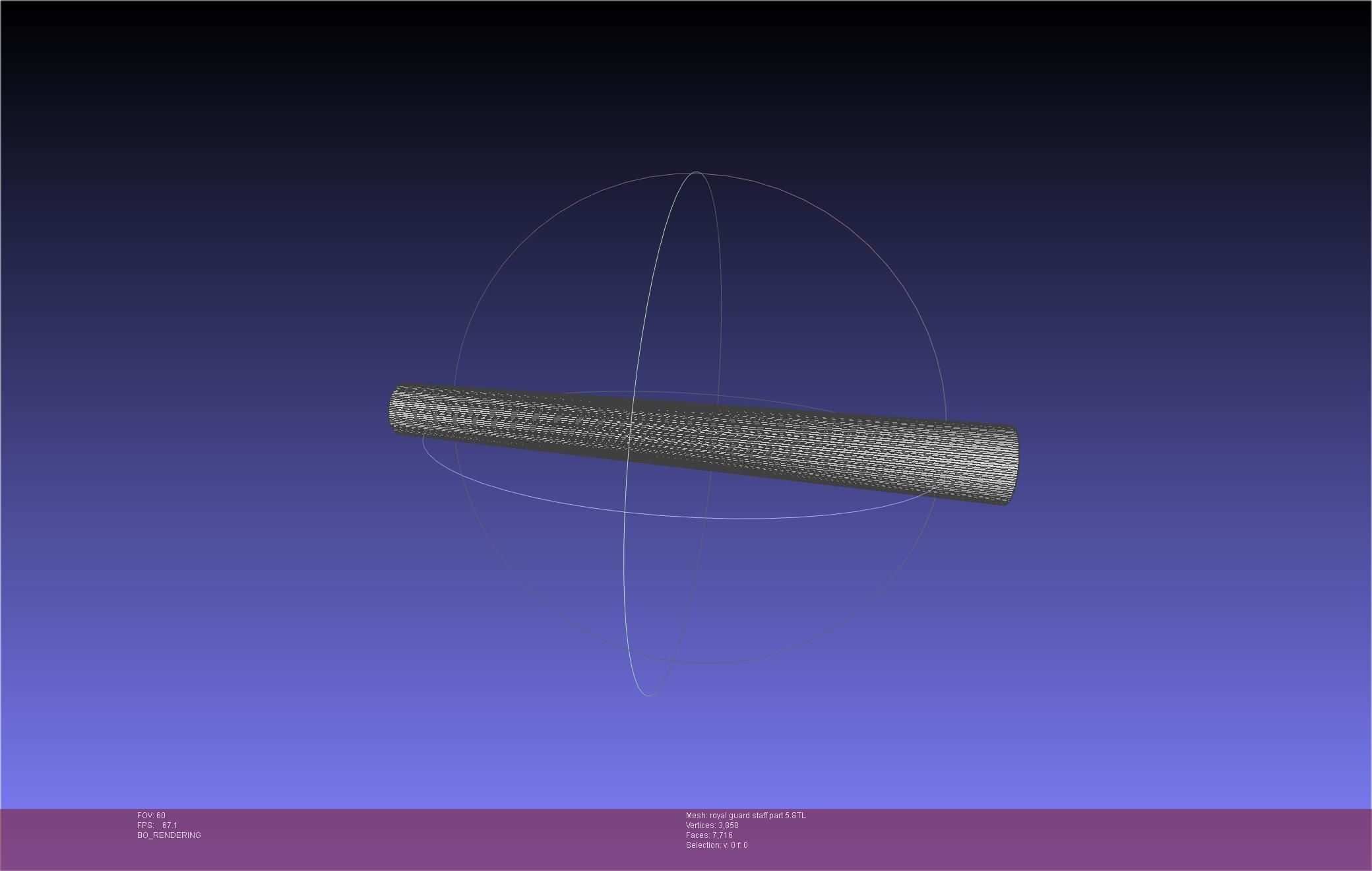 Star Wars Imperial Royal Guards Staff Prinable Assembly 3D print model_99