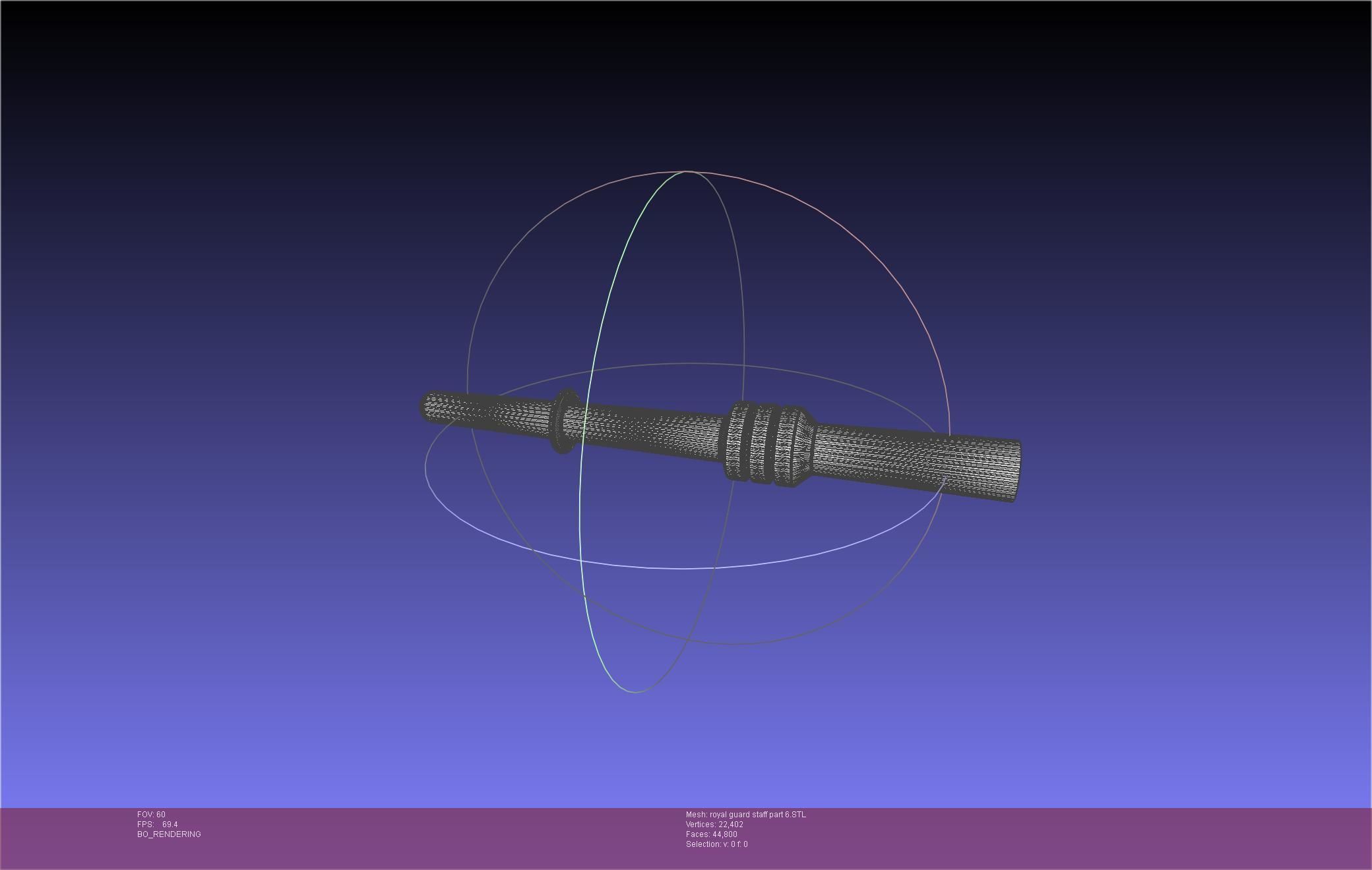 Star Wars Imperial Royal Guards Staff Prinable Assembly 3D print model_119