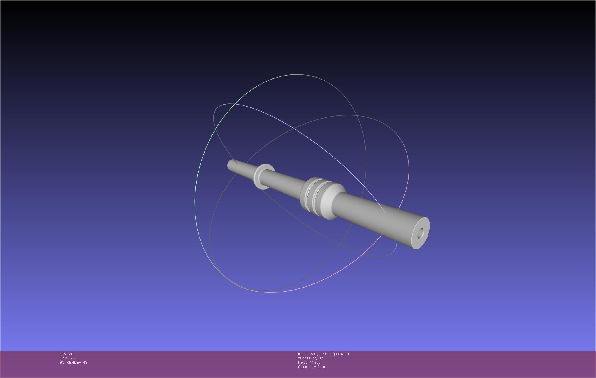 Star Wars Imperial Royal Guards Staff Prinable Assembly 3D print model_122