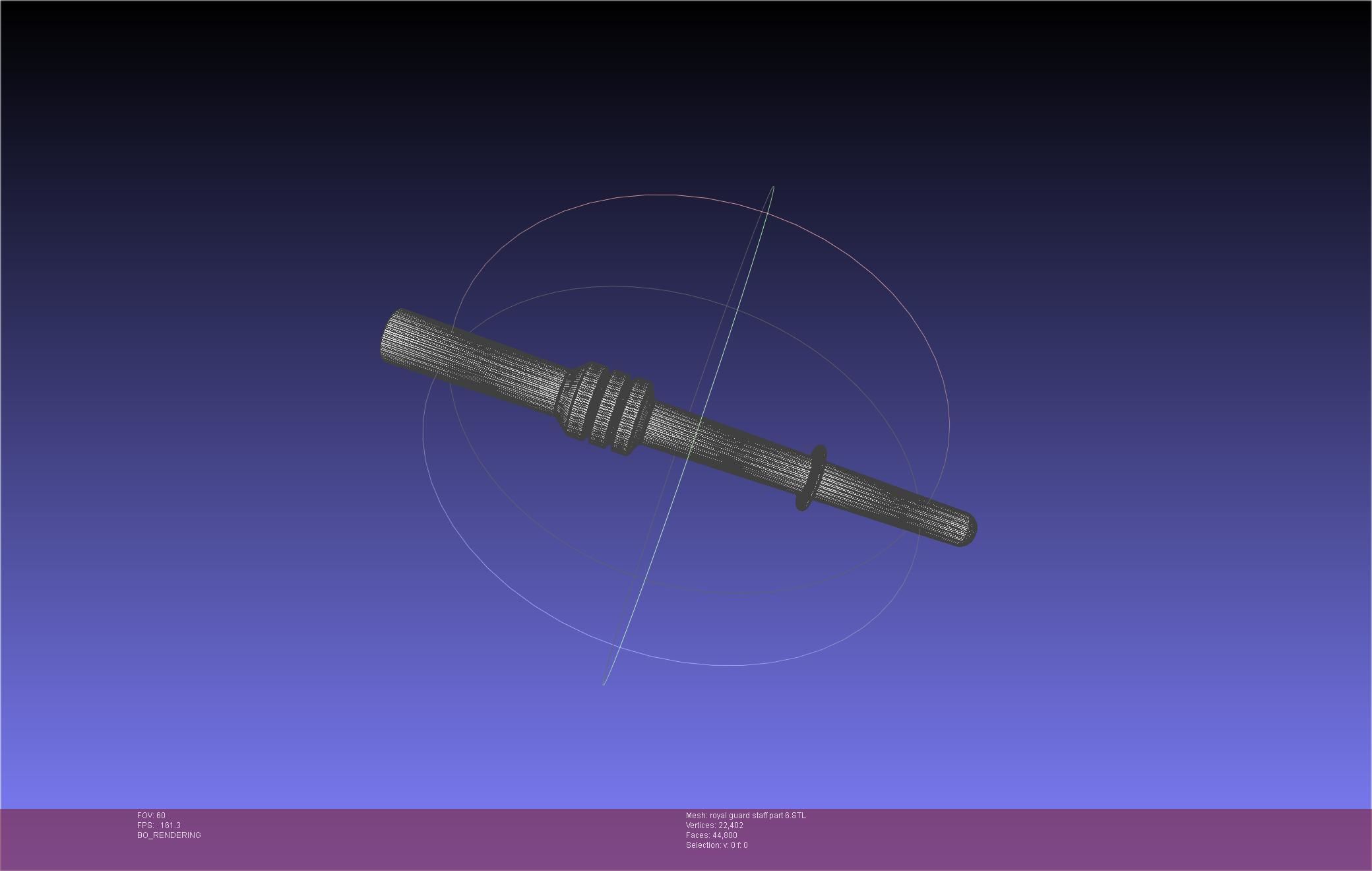 Star Wars Imperial Royal Guards Staff Prinable Assembly 3D print model_117