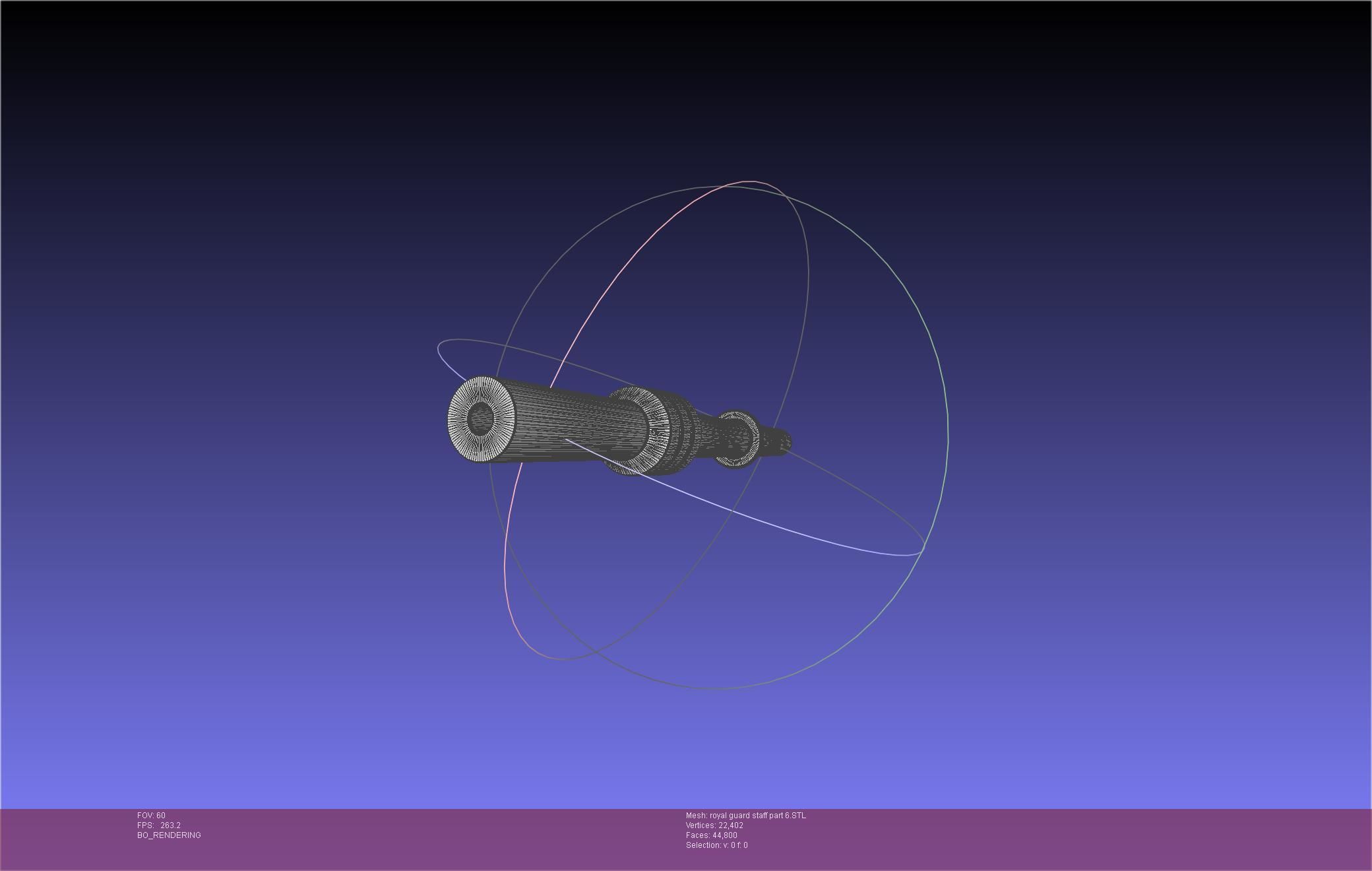 Star Wars Imperial Royal Guards Staff Prinable Assembly 3D print model_121