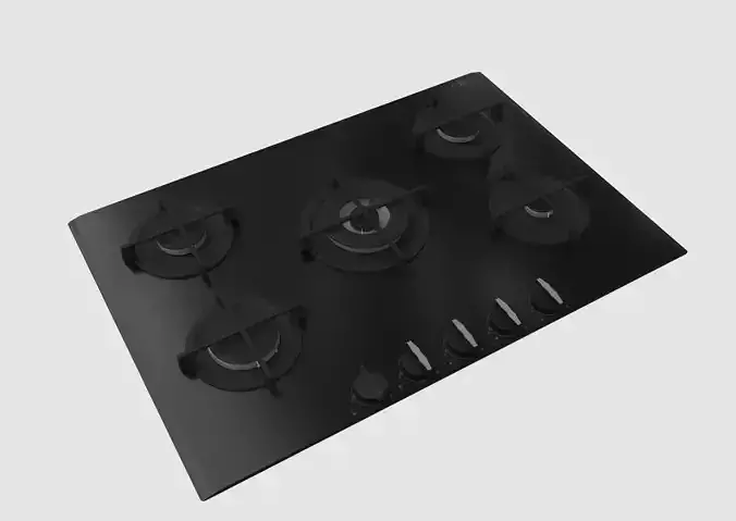 Gas hob 5 rings stove