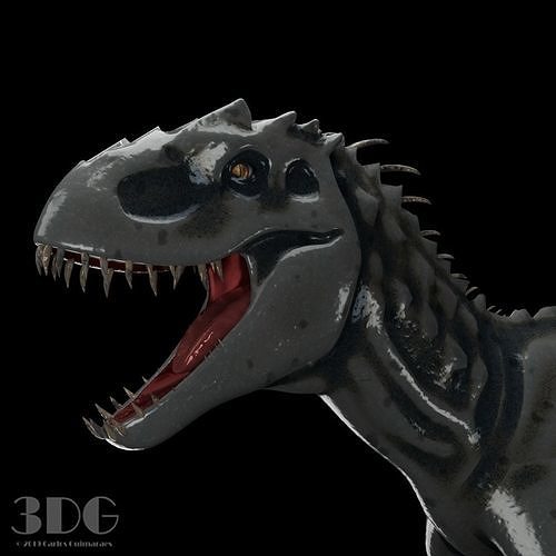 Indominus-Rex t - rex dinosaur Low-poly 3D model