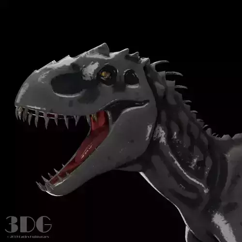 Indominus-Rex t - rex dinosaur Low-poly 3D model