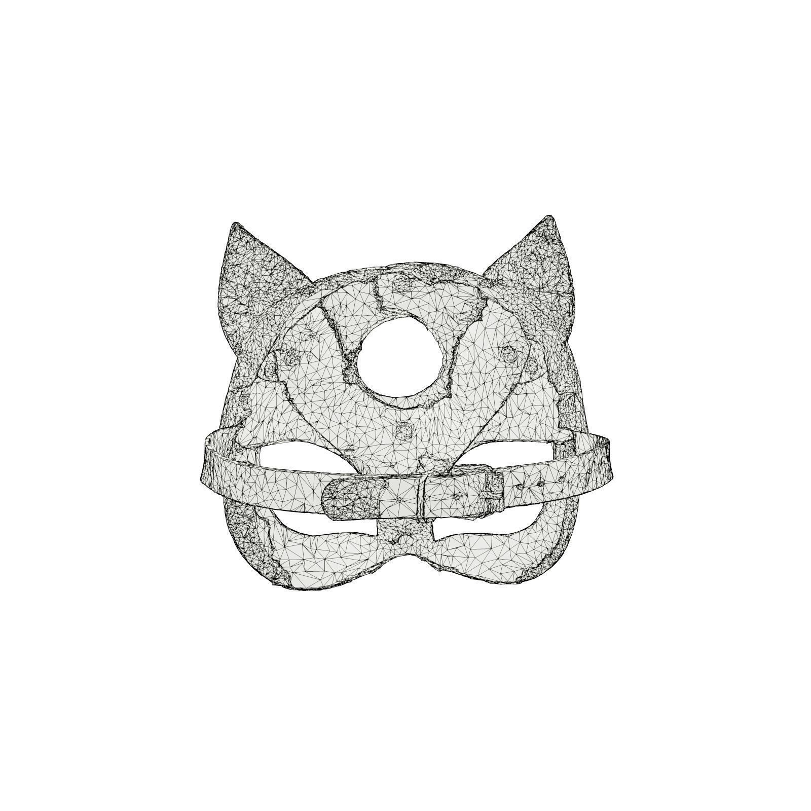 CatMask cat mask with rivets 3D model_7