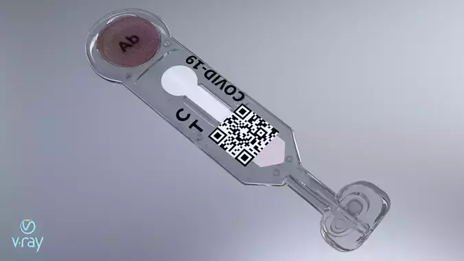 Saliva tester 3D model