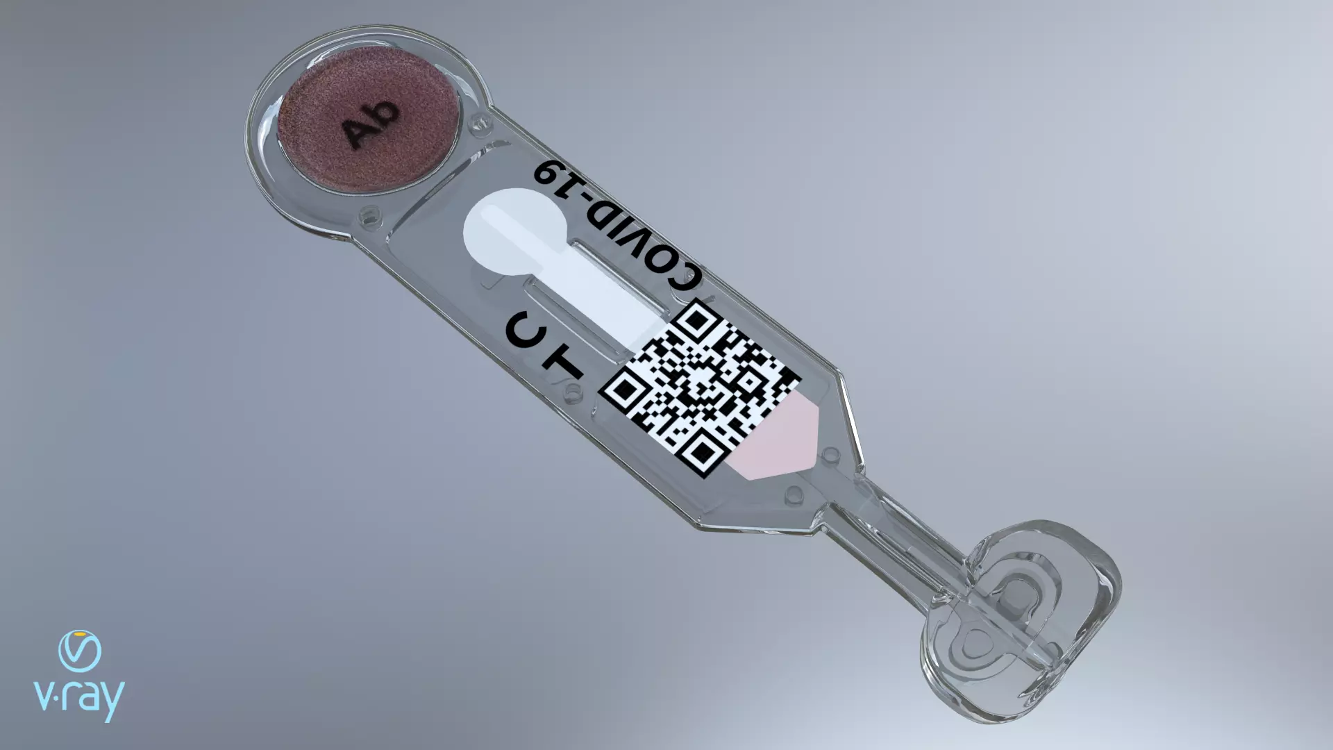 Saliva tester 3D model