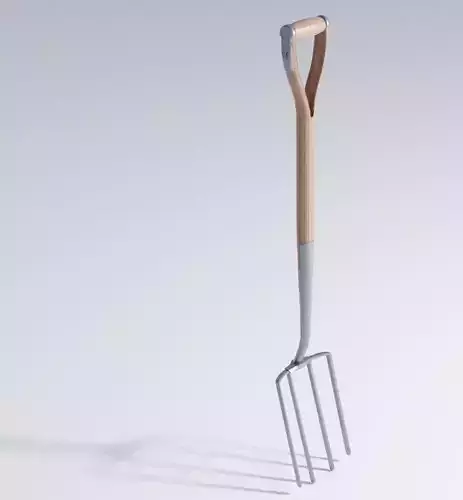  Pitchfork - Garden Fork - Low Poly Realistic - Game Ready