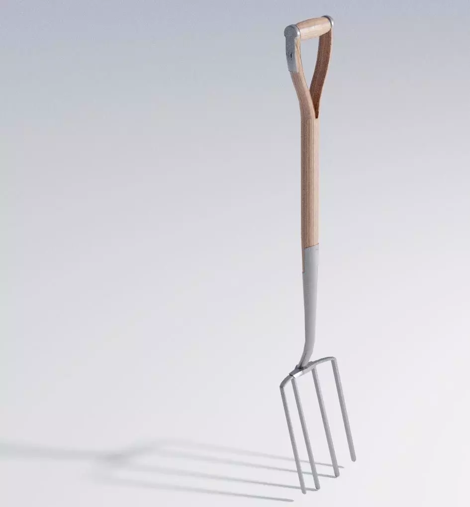  Pitchfork - Garden Fork - Low Poly Realistic - Game Ready Low-poly 3D model_0