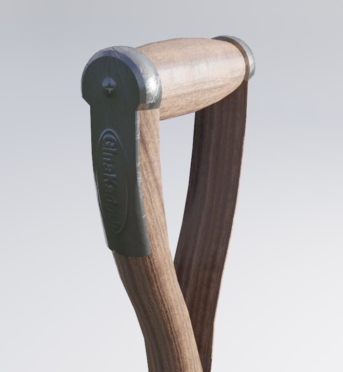  Pitchfork - Garden Fork - Low Poly Realistic - Game Ready Low-poly 3D model_1