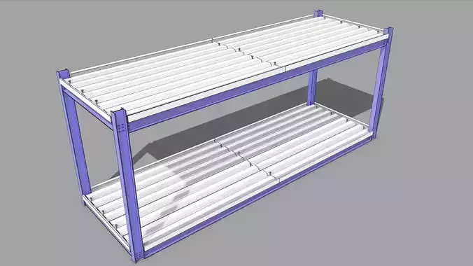 2D Metal Decking and Frame