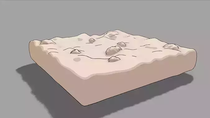 2D Rocky Ground Cel Shaded