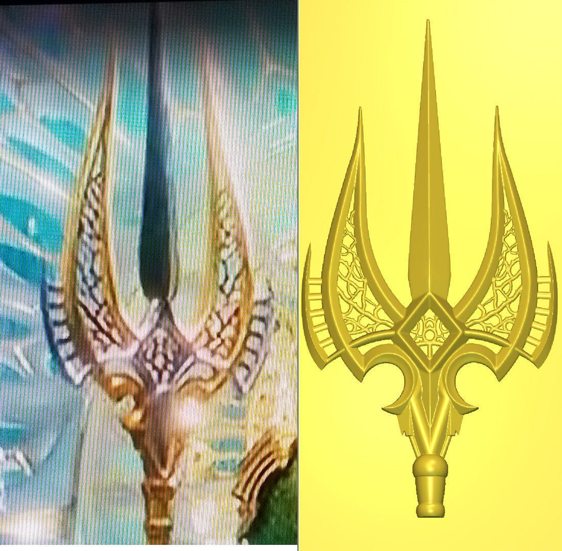 Fisherman King Trident 3D print model_6