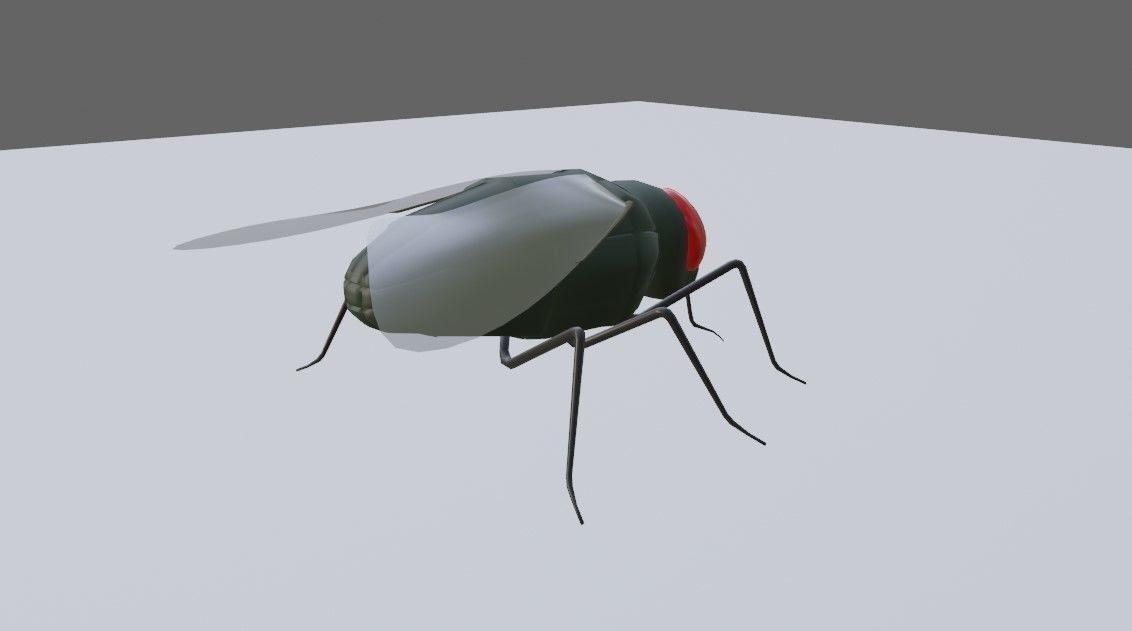 Mosquito - Fly Low-poly 3D model_15
