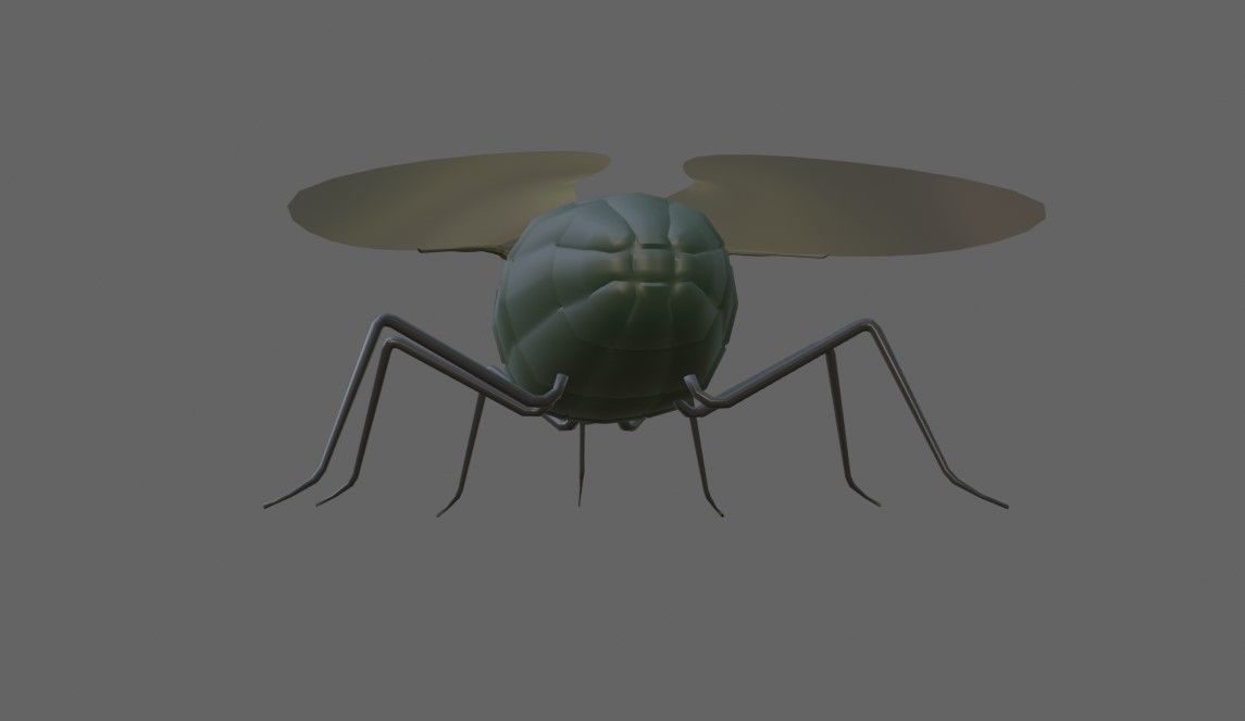 Mosquito - Fly Low-poly 3D model_6