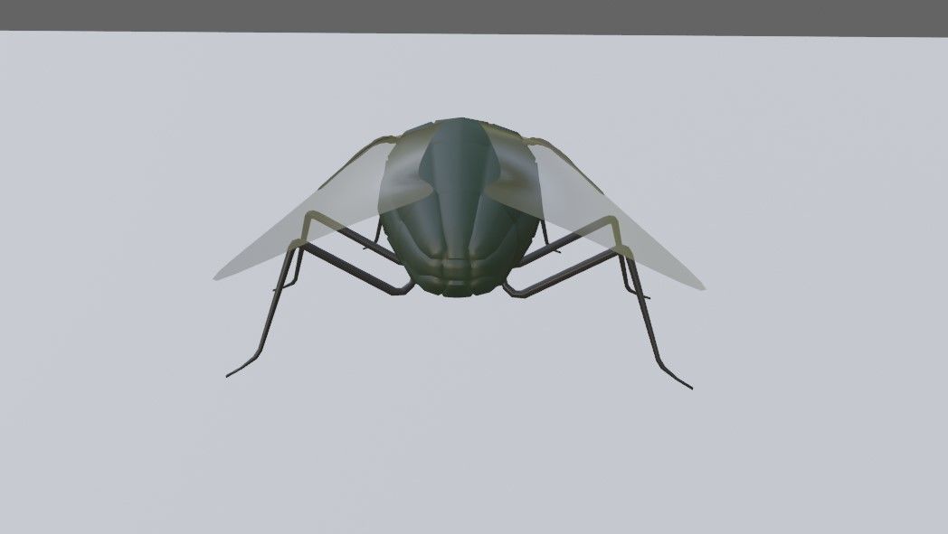 Mosquito - Fly Low-poly 3D model_14