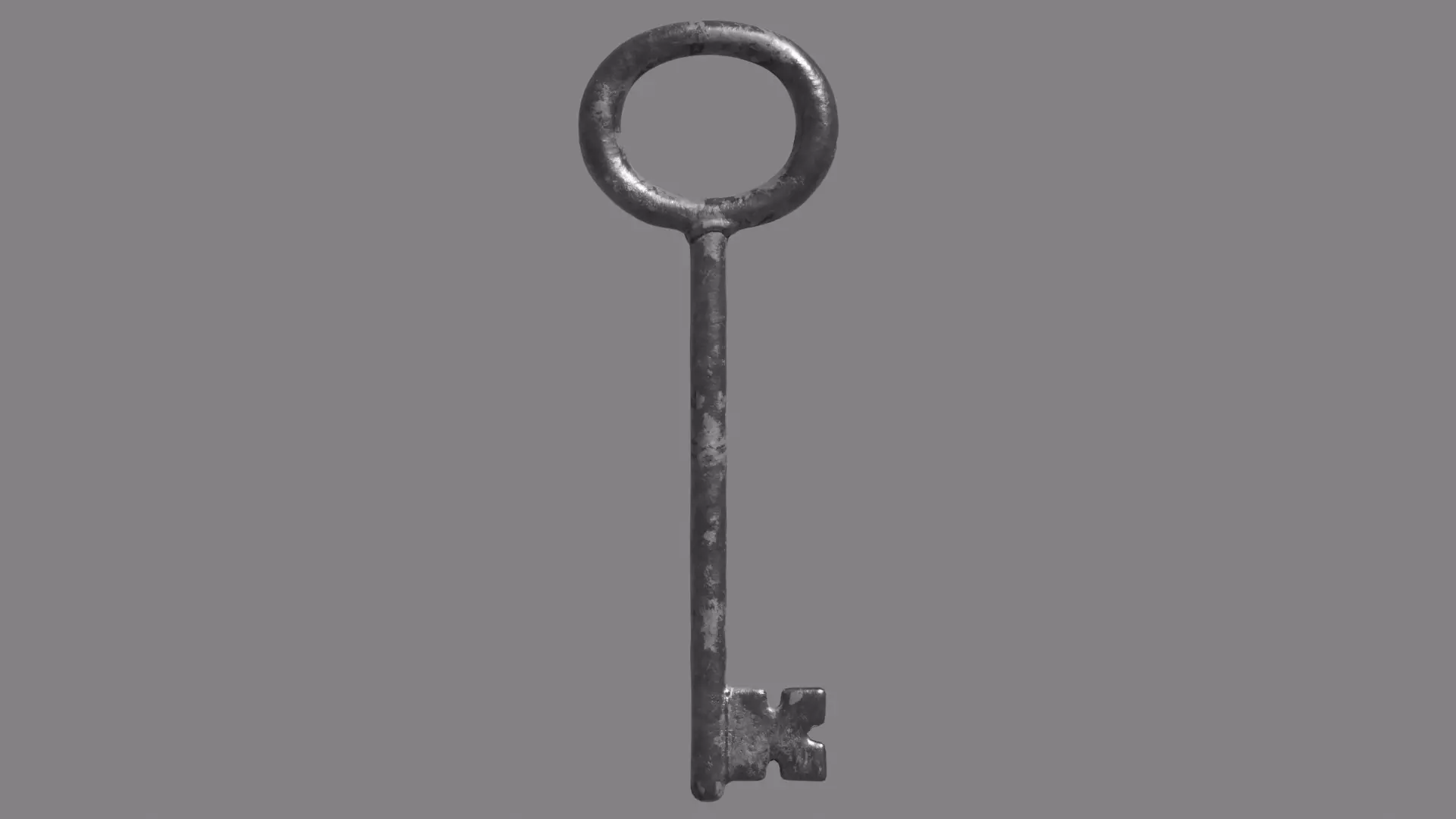 Realistic Key Low-poly 3D model_0