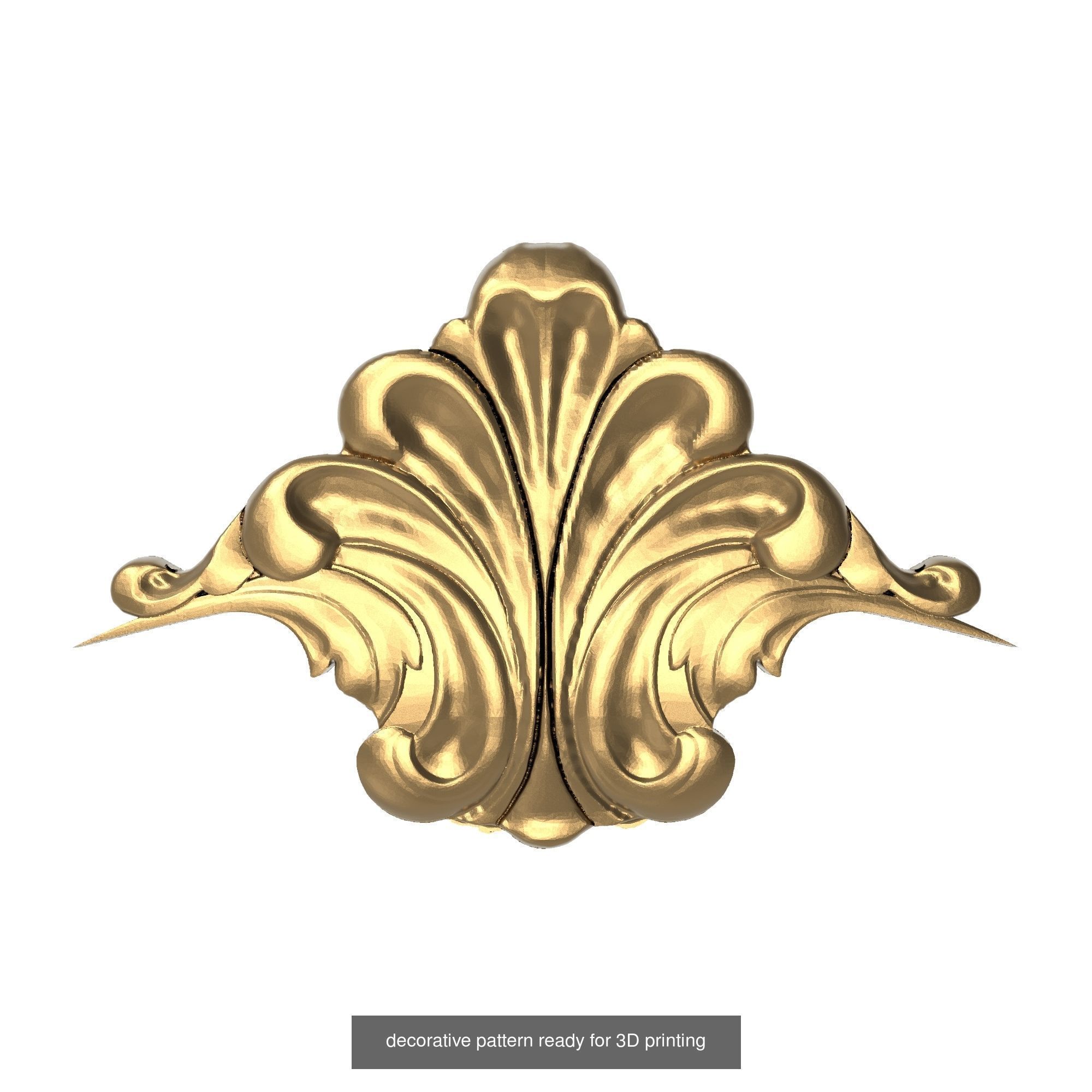 set of 10 carved vintage patterns ready for 3D printing 3D Model Collection_5