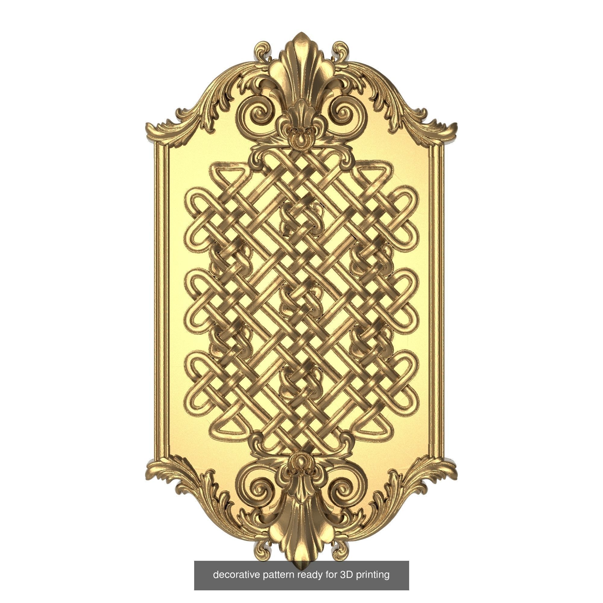 set of 10 carved vintage patterns ready for 3D printing 3D Model Collection_1