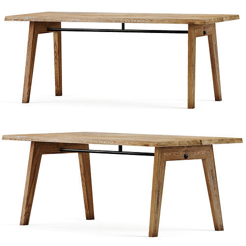MADERA Dining Table for 6 Low-poly 3D model