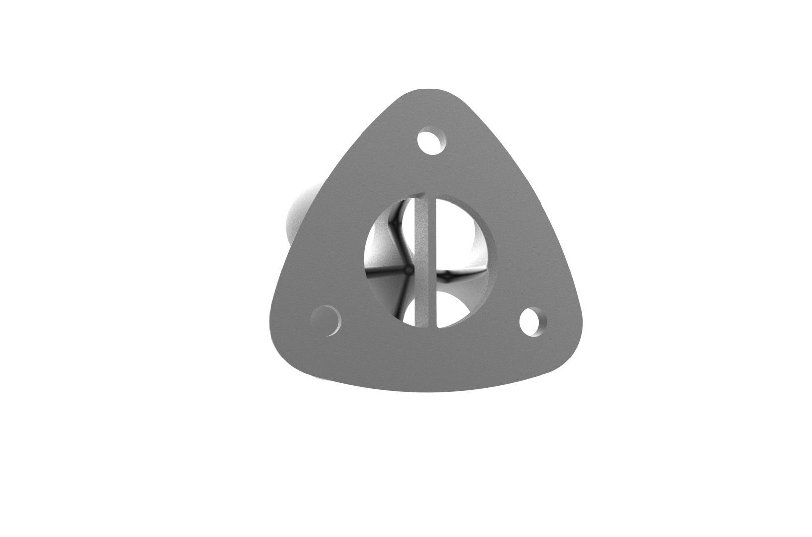 Exhaust header manifold flange 3D print model_16