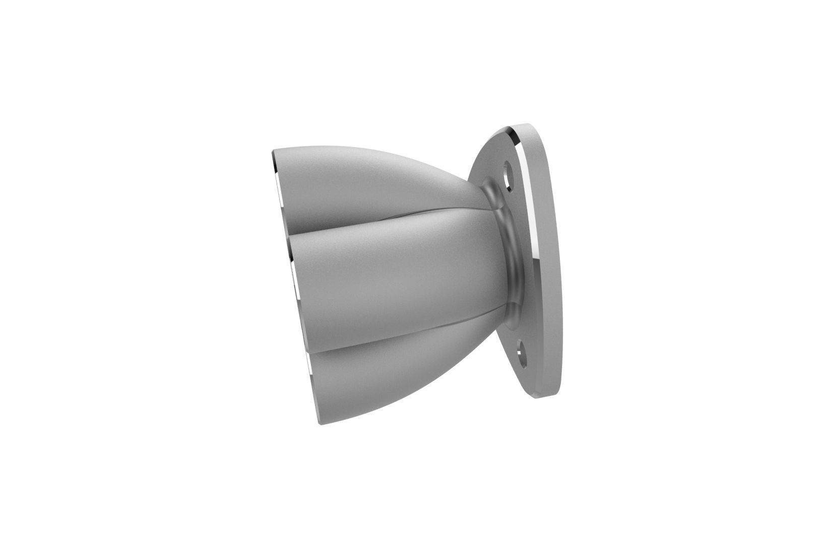 Exhaust header manifold flange 3D print model_11