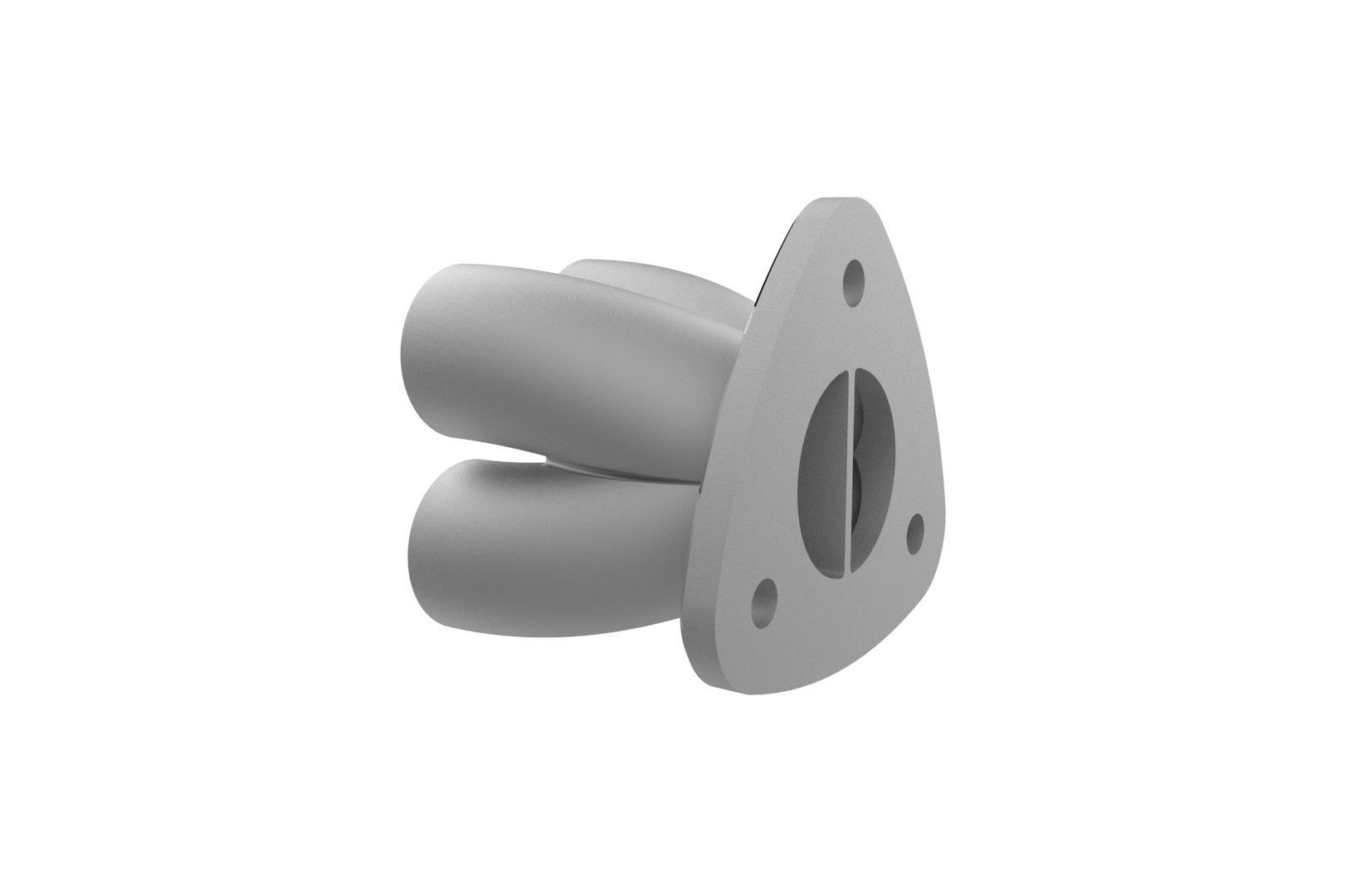 Exhaust header manifold flange 3D print model_14