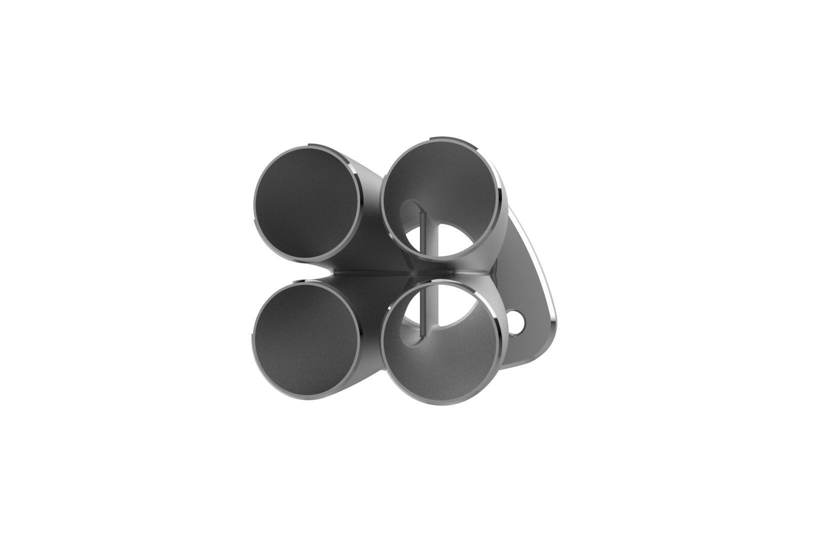 Exhaust header manifold flange 3D print model_6