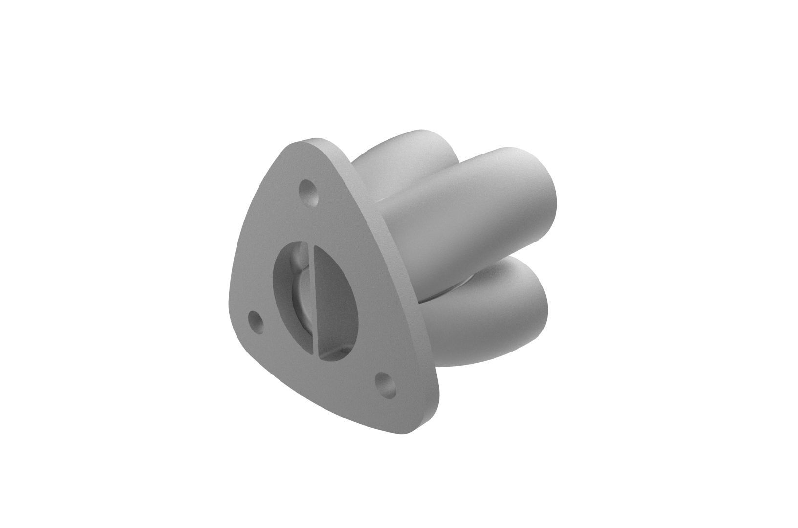 Exhaust header manifold flange 3D print model_19