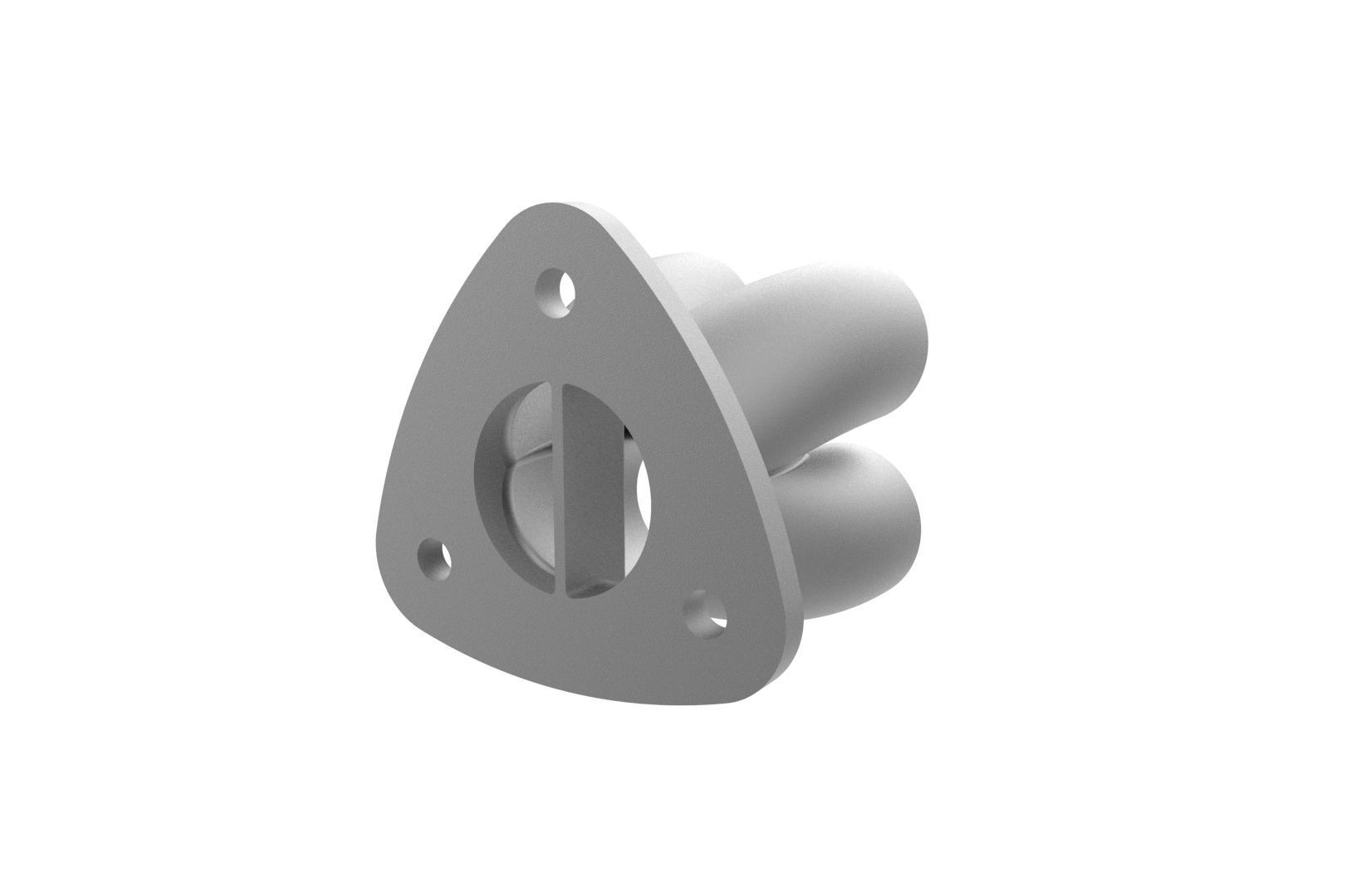 Exhaust header manifold flange 3D print model_18