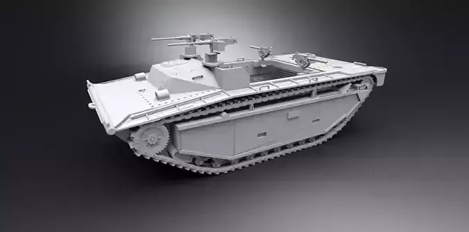 LVT2 Amtrack Scale model