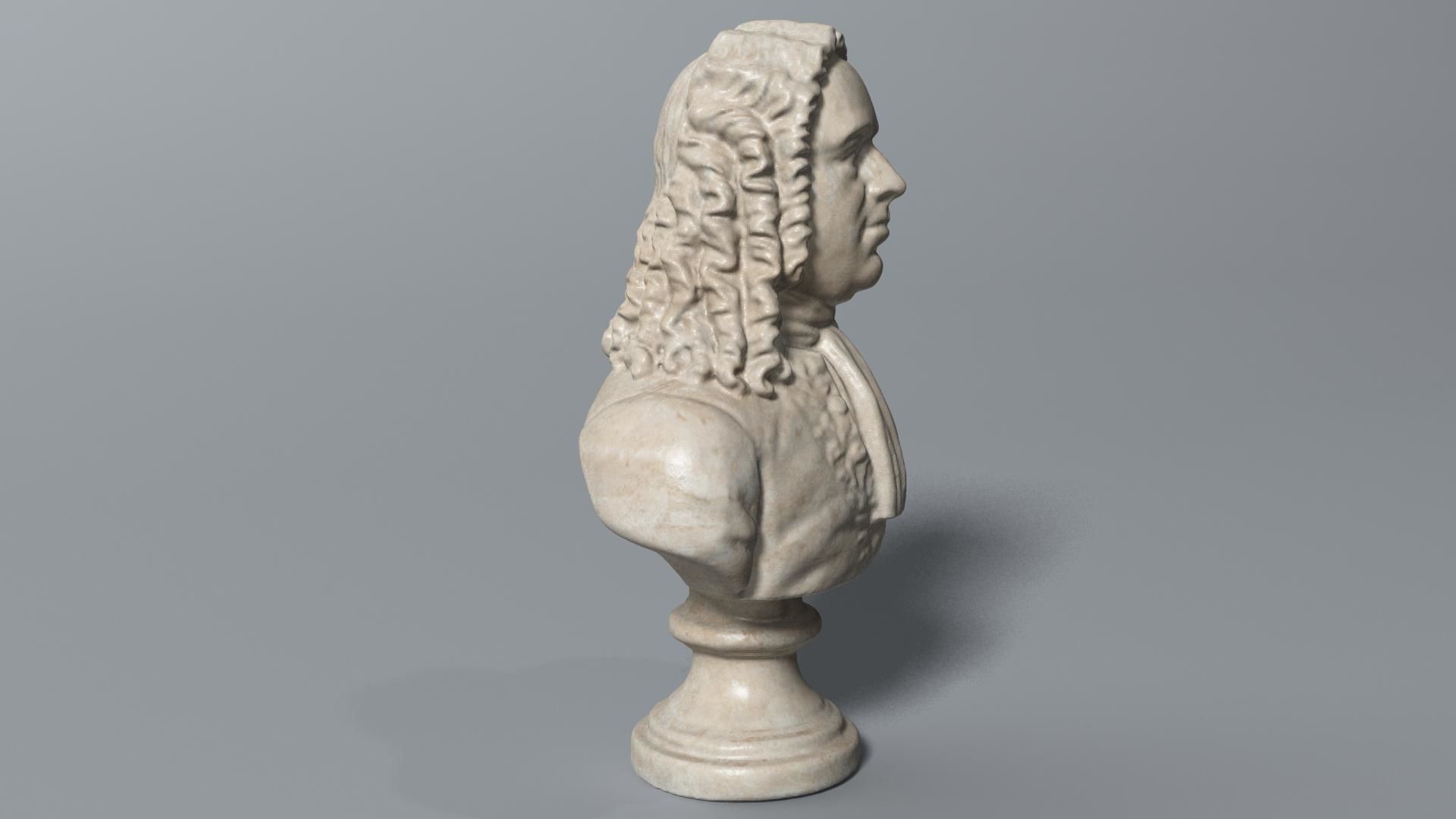 Handel Bust 3D model_3