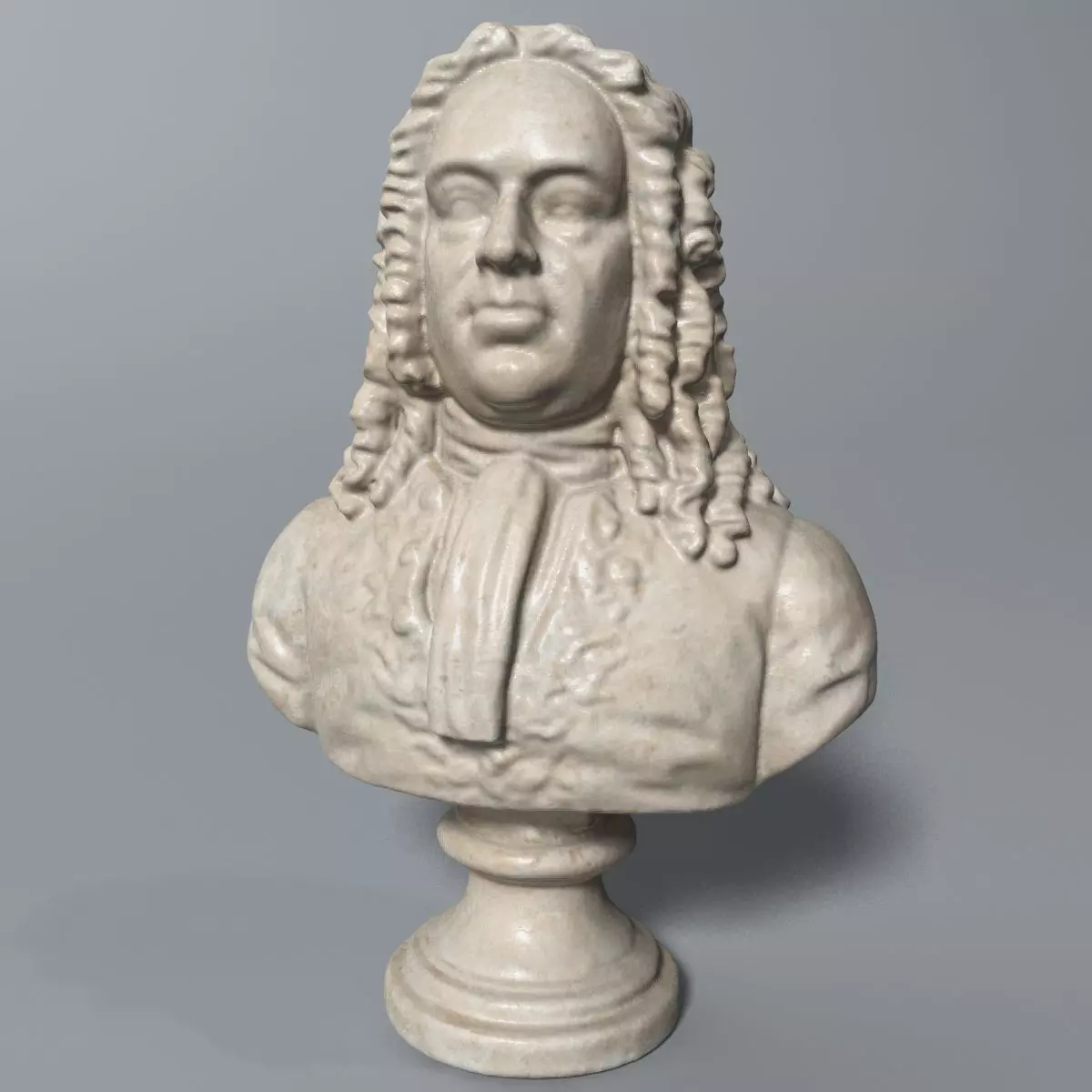 Handel Bust 3D model_0
