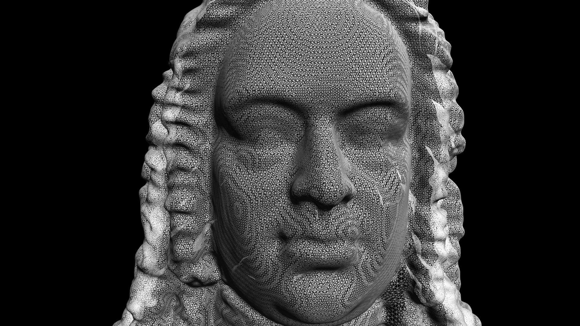Handel Bust 3D model_6