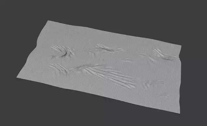 A carpet 3d model polka dot scarf