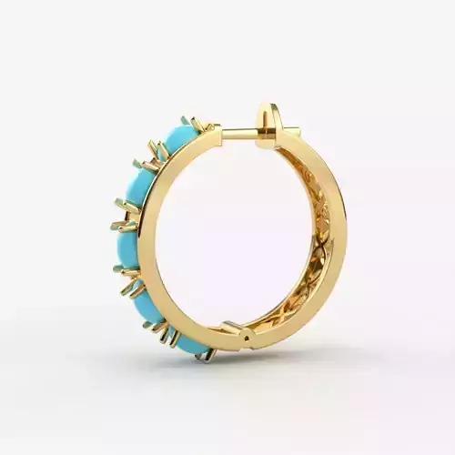 Earrings  with cabochons 3dm stl print 3D print model