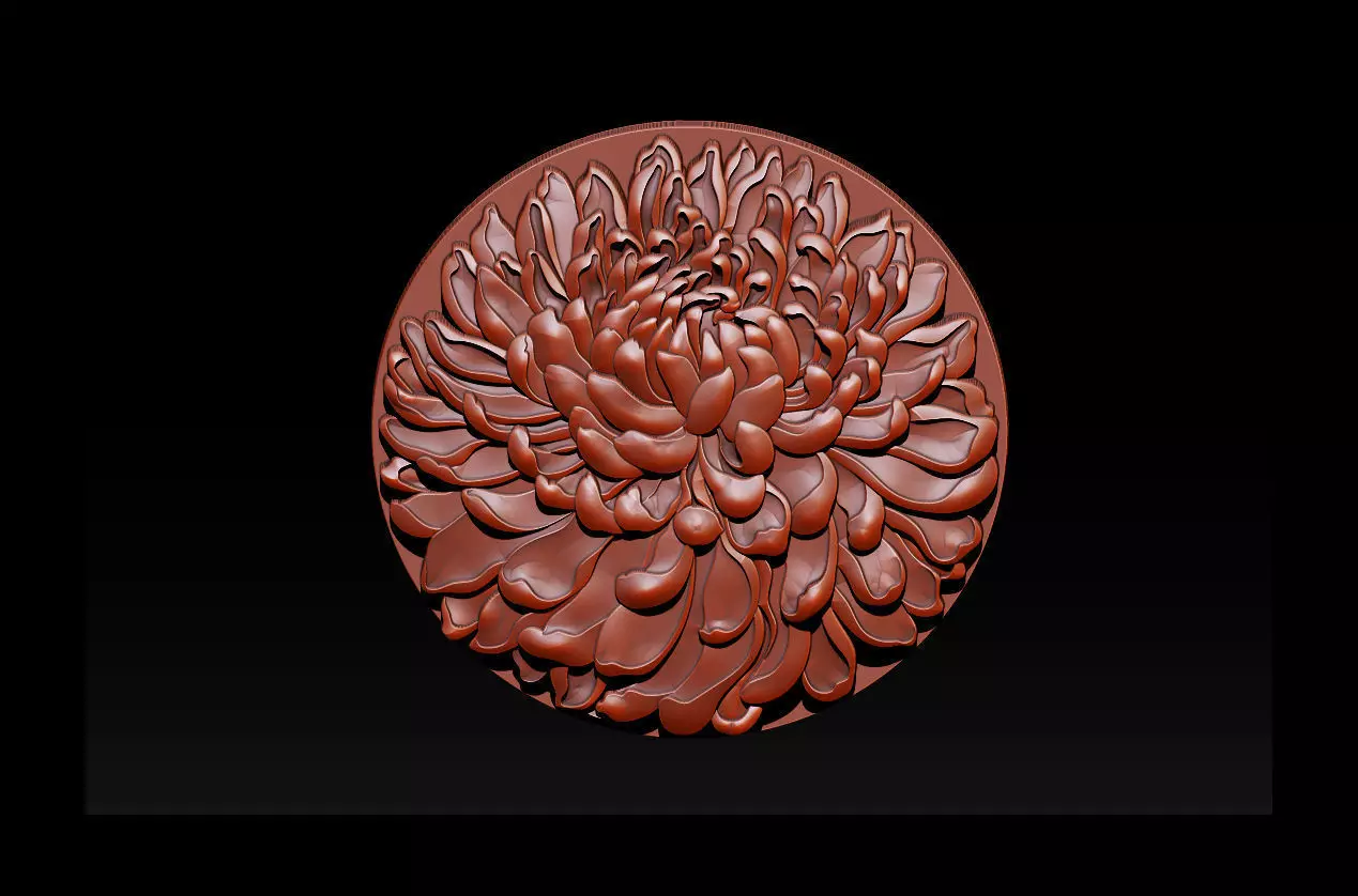 Chrysanthemum Flowe 3D model 3D print model