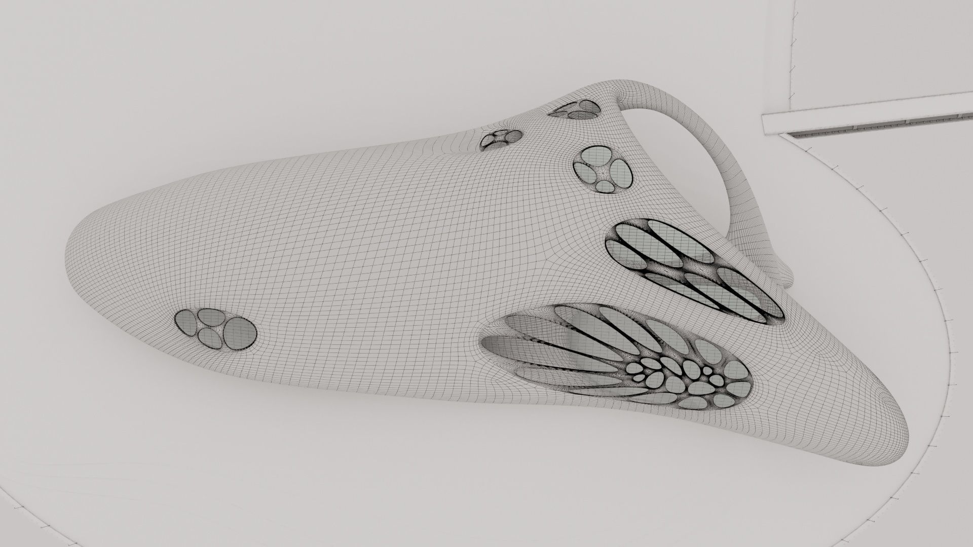 Futuristic building 32 3D model_4