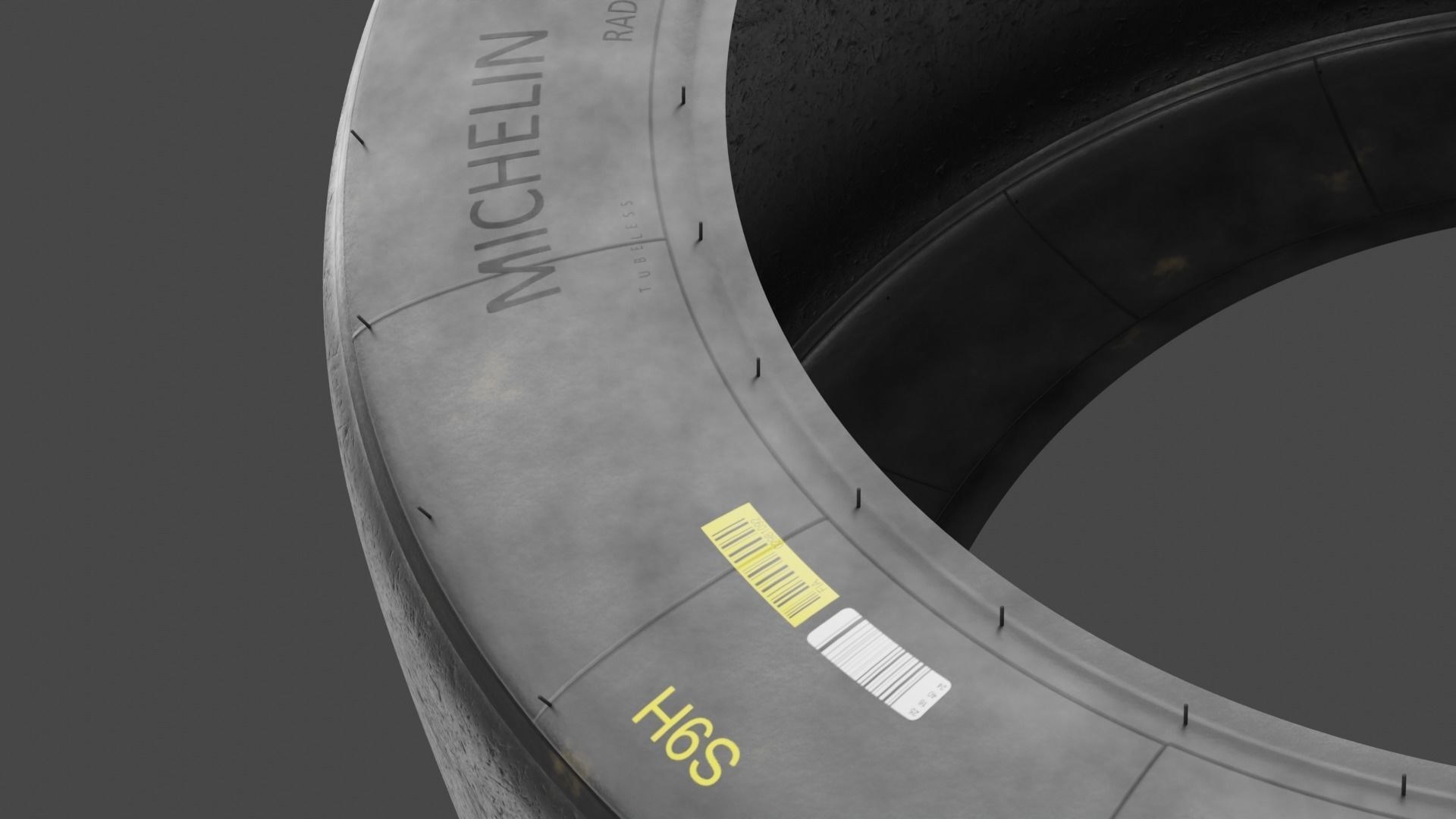 Michelin Pilot Sport GT low poly Low-poly 3D model_8
